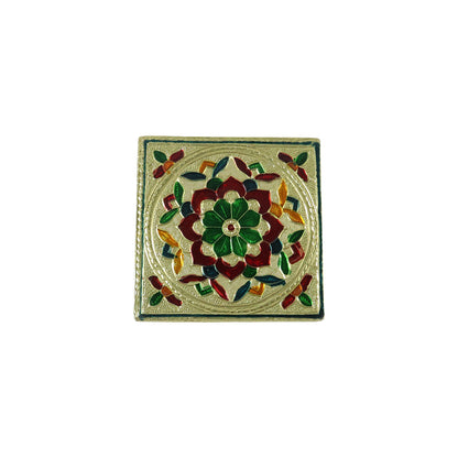 Handicraft Wood Chowki for Pooja , Wooden Bajot (2 Pc / Mix Descign & Color)