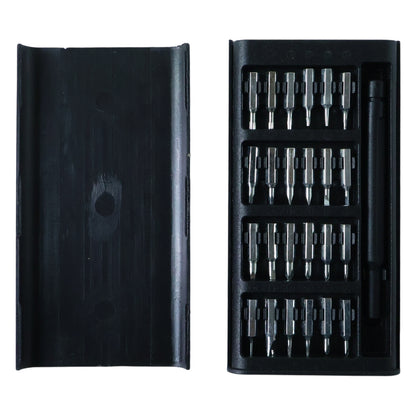 Precision screwdriver tool with magnetic interchangeable bits