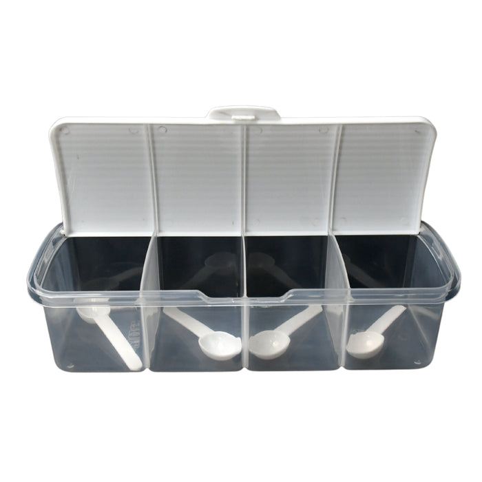 Kitchen Multipurpose 4-Section Airtight Storage Containers — DeoDap