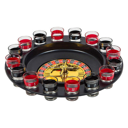 Casino Style Roulette Drinking Game Set