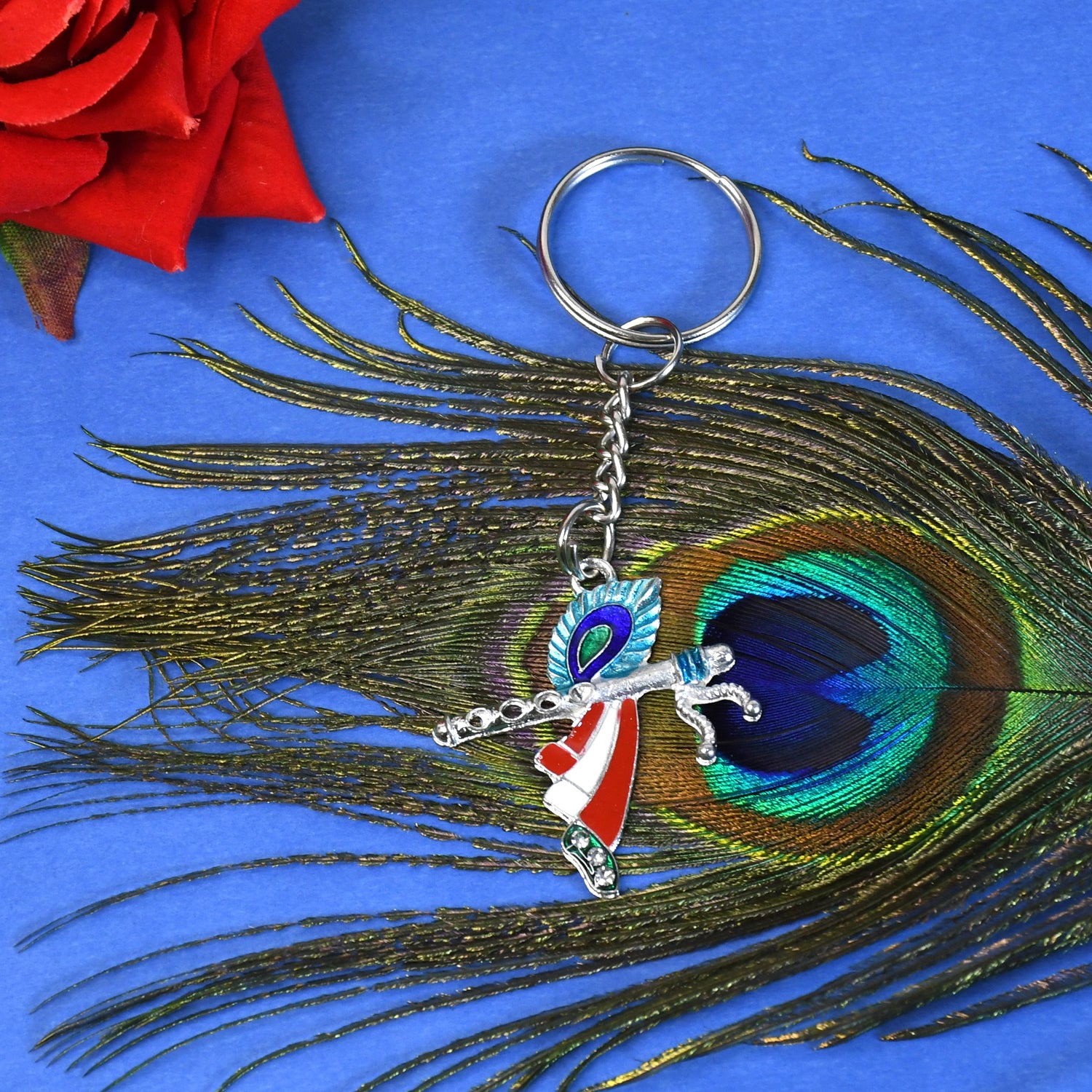 Krishna Morpich and Basuri Keychain