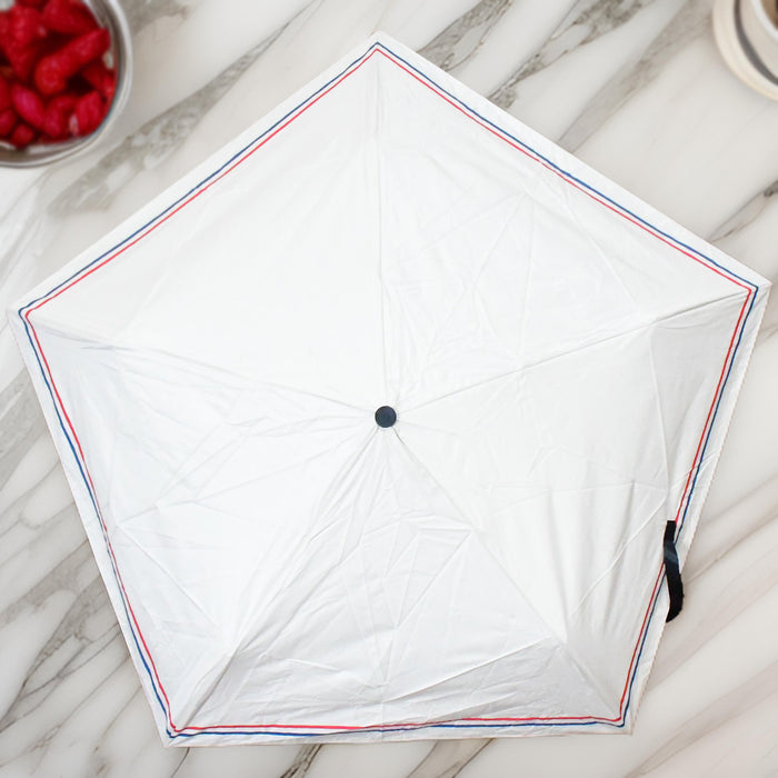 2-Fold Sun & Rain Protective Solid Foldable Umbrella (1 Pc / Mix Color)