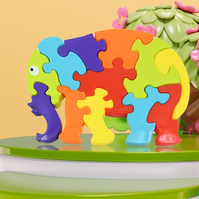 प्लास्टिक मछली और हाथी आकार पहेली बिल्डिंग ब्लॉक खिलौना गैर विषैले पहेली ब्लॉक मछली पहेली शैक्षिक खिलौने टॉडलर / छोटे बच्चे / बड़े बच्चे के लिए (2 पीसी सेट)