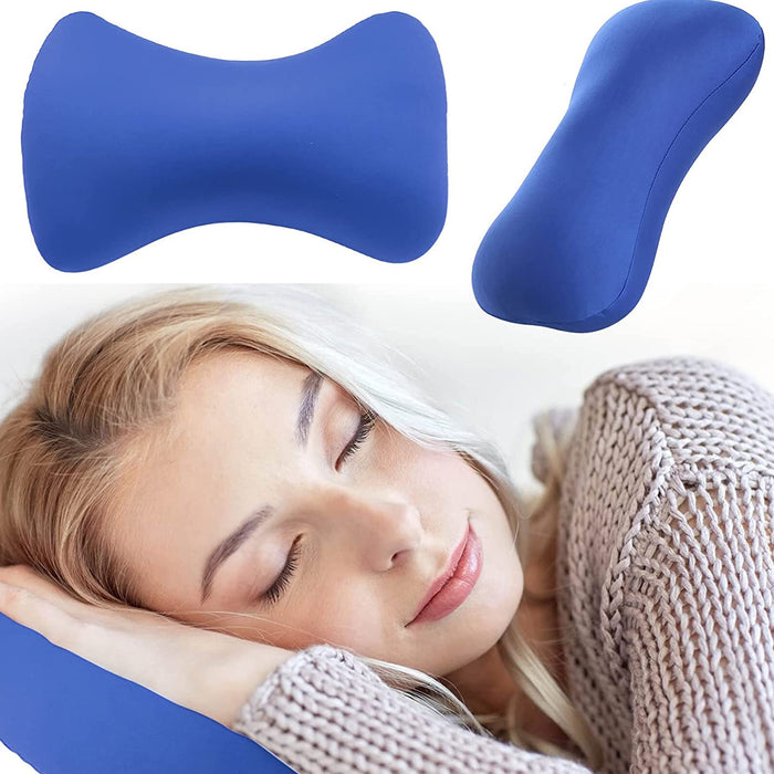 1551 Microbead Roll Neck Pillow Mini Microbeads Bone Type Travel Pillow Soft Cushion Back Head Neck Support