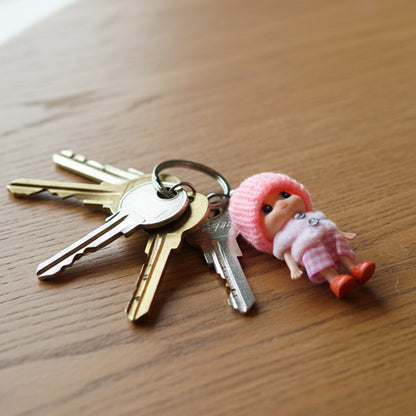 Mini Doll Keychain close-up