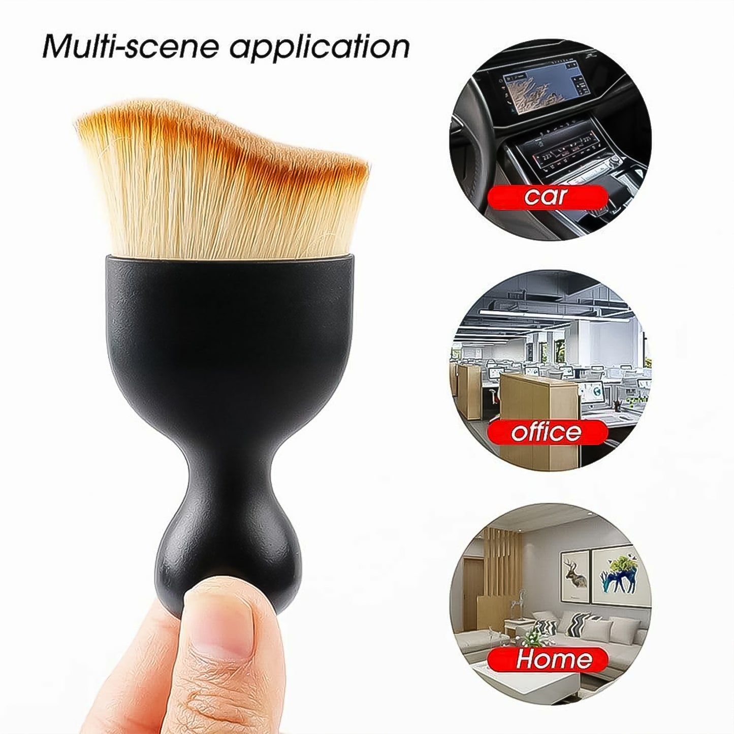 Mini Car Interior Cleaning Soft Brush -Car Cleaning Brushes Duster (1 Pc)