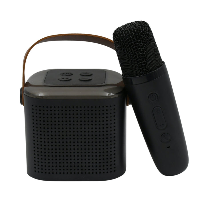12669 Wireless Speaker Microphone Set, RGB Light Support Memory Card PortableKaraoke Machine Perfect  for Travel TV