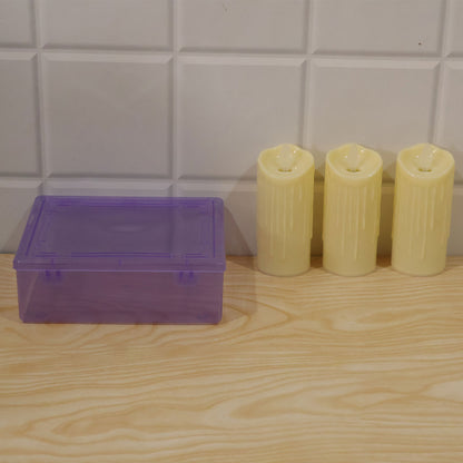 LED pillar candles decor use