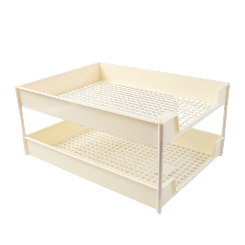 Office Mate 2-Layer Executive Document Tray | Premium Plastic File Organizer for Desk, Office & Home (37.5 cm x 27.5 cm x 16.5 cm)