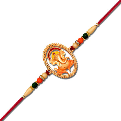 Ganesha Rakhi – Auspicious Designer Thread for Brother