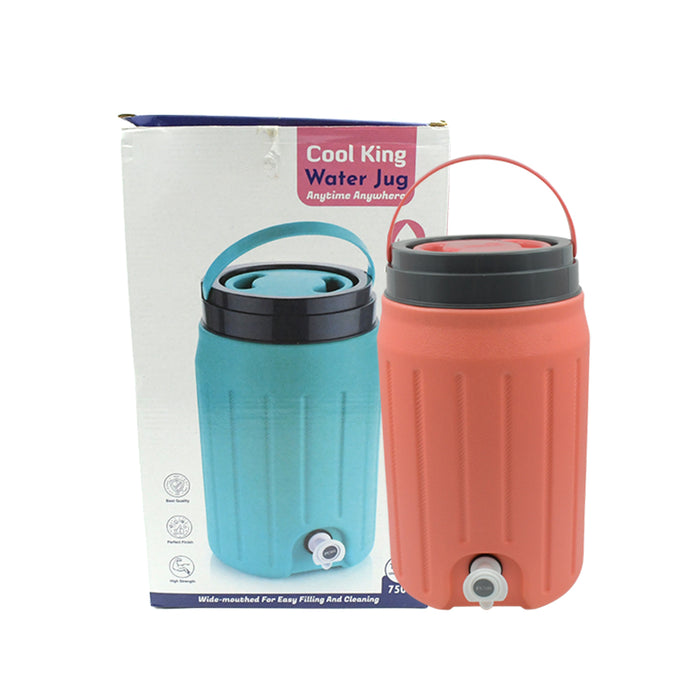 Insulated Water Jug with Tap (2500ml/7500ml/12000ml): Leakproof, Travel Cooler