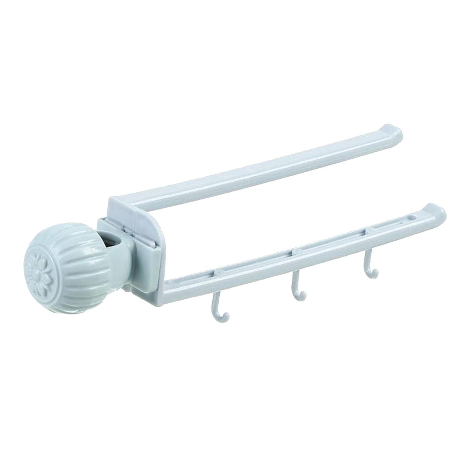 Towel stand hanging on kitchen faucet