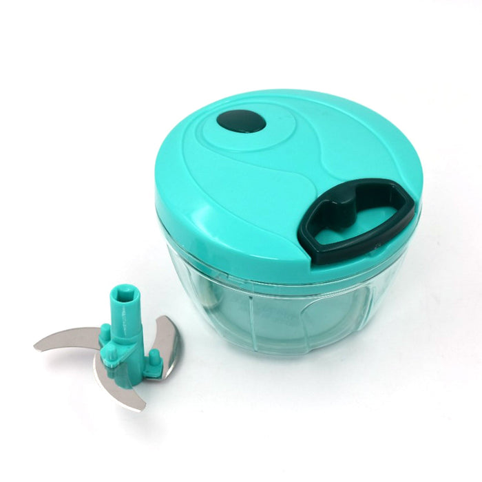 Handy Mini Plastic Vegetable Chopper Cutter, Onion Chopper Vegetables for Kitchen Accessories with 3 Blades