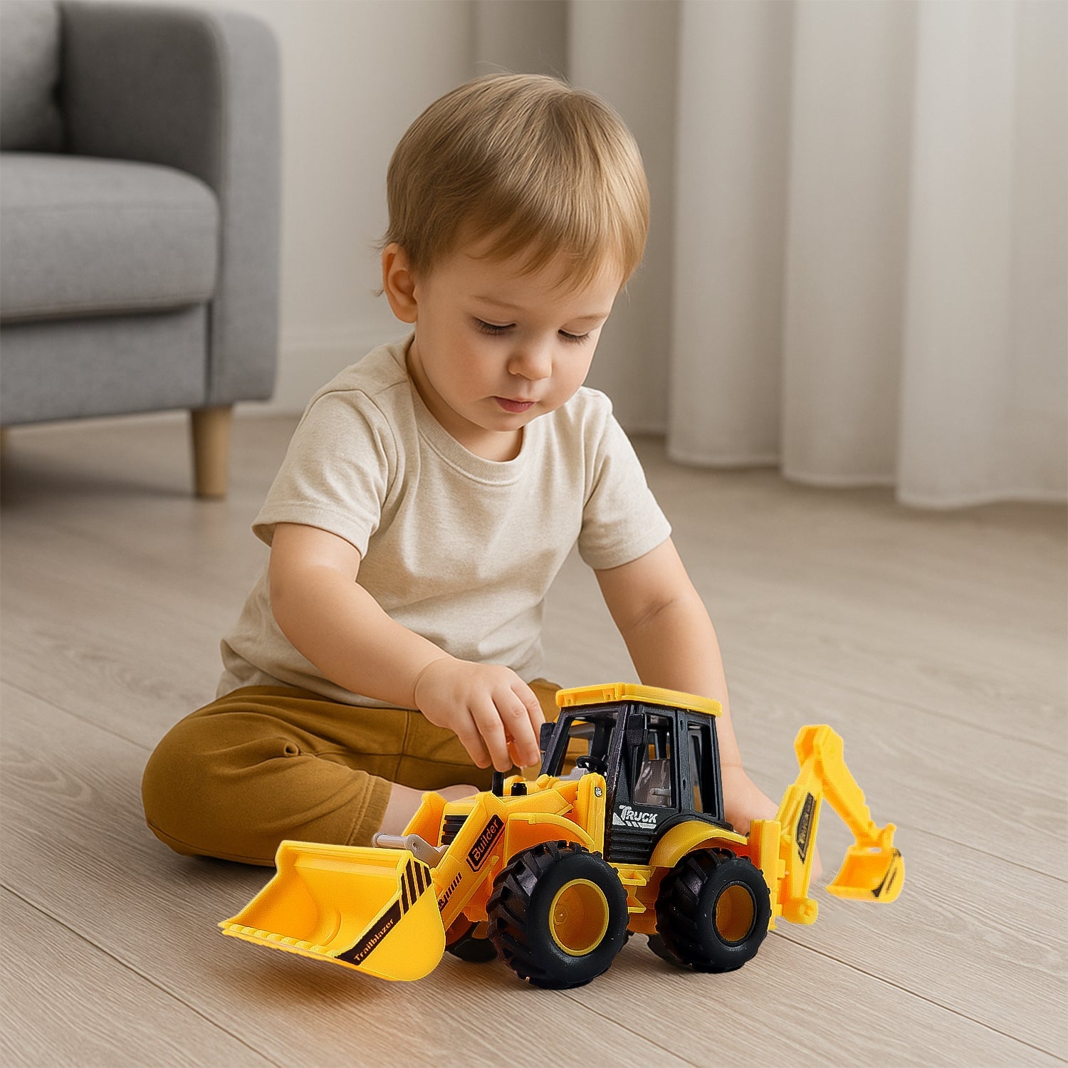 LALA DiggerForce Friction Powered Truck