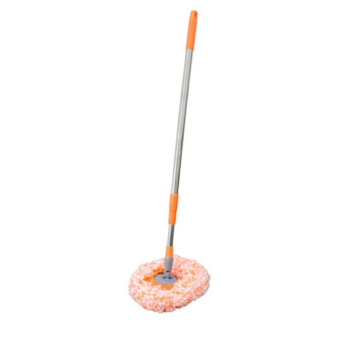 17963   360° Rotatable Ceiling Dust Cleaning Mop Extendable Long Lightweight Handle Mop Heads Pad, Spin Scrubber for Ceiling Floor Bathroom Kitchen Tile