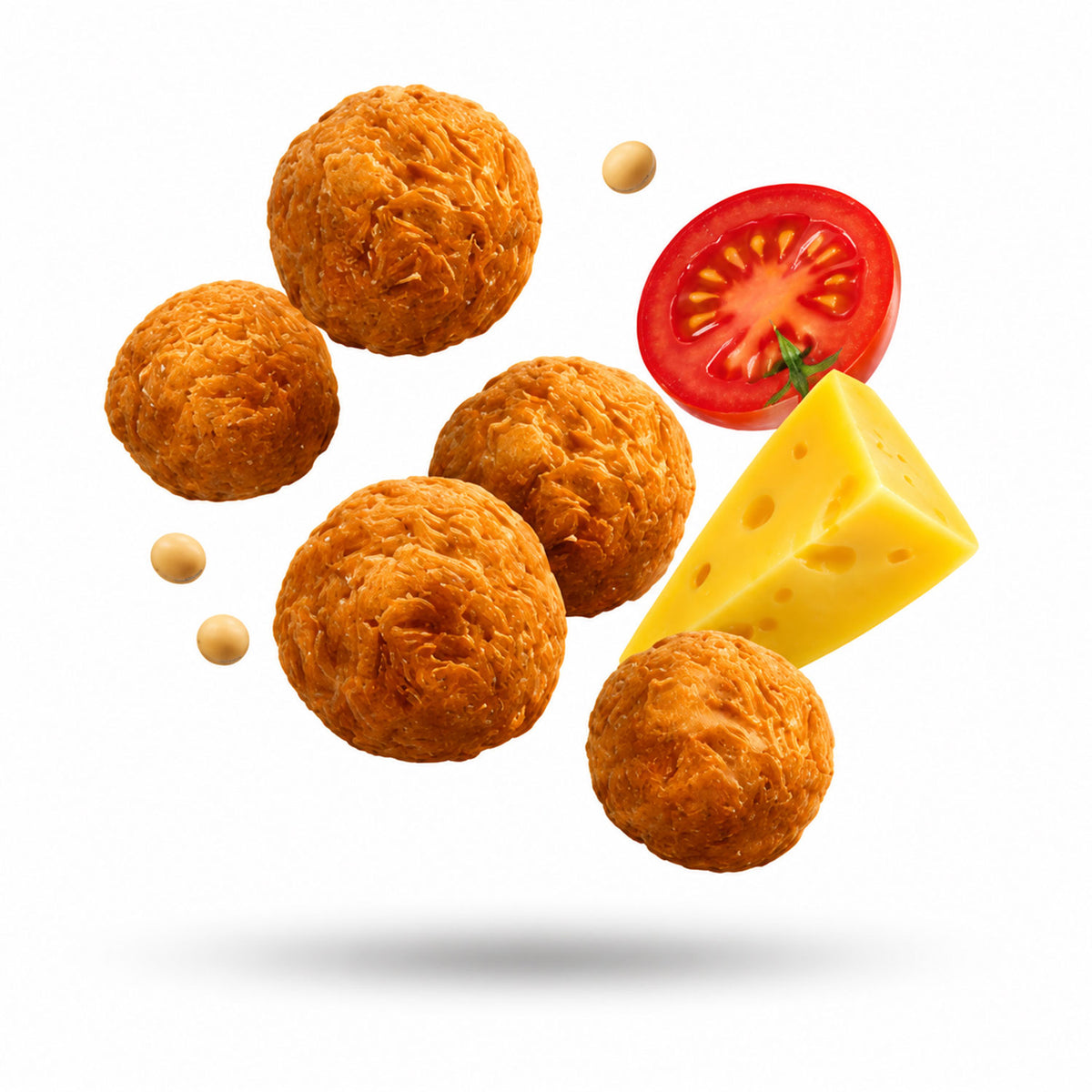 Cheese Tomato Soya Mini Premium High Protein Roasted Crunchy Tasty Soya Bites (120g)