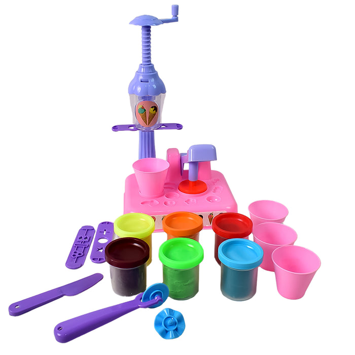 Scoop and Play Set, Color Dough for Kids Play Toys, Ice Cream Maker Machine (36 Pcs Set)