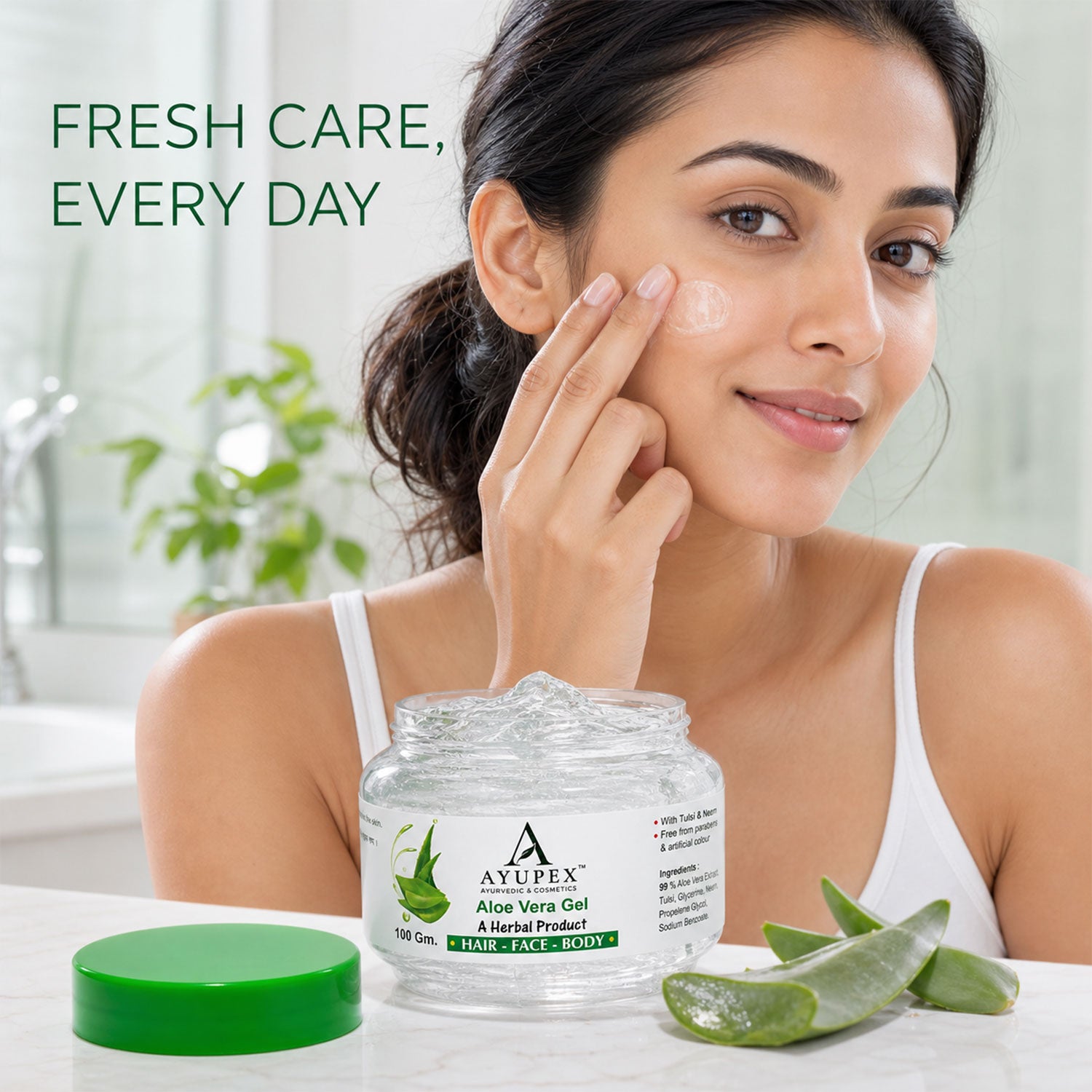 Aloe Vera Gel – Natural Hydration for Skin & Hair Benefits