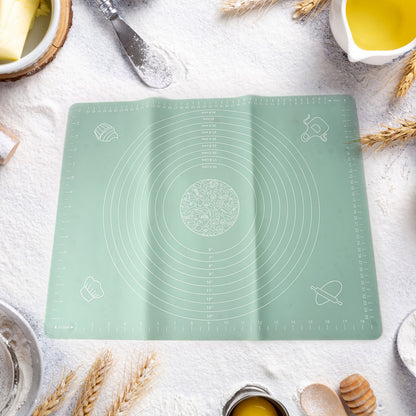 Mat, Rolling Baking Mat with Measurements (50×40 Cm)