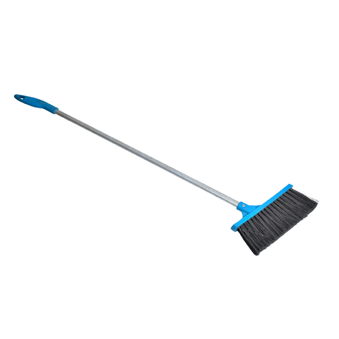 Long-handle brush with stiff bristles, perfect for cleaning bathtubs and tile floors.