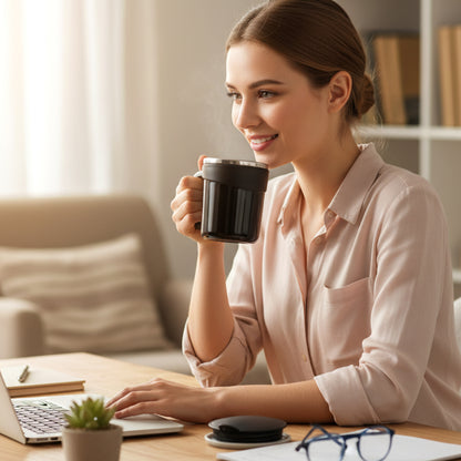 thermal mug with lid for tea and coffee