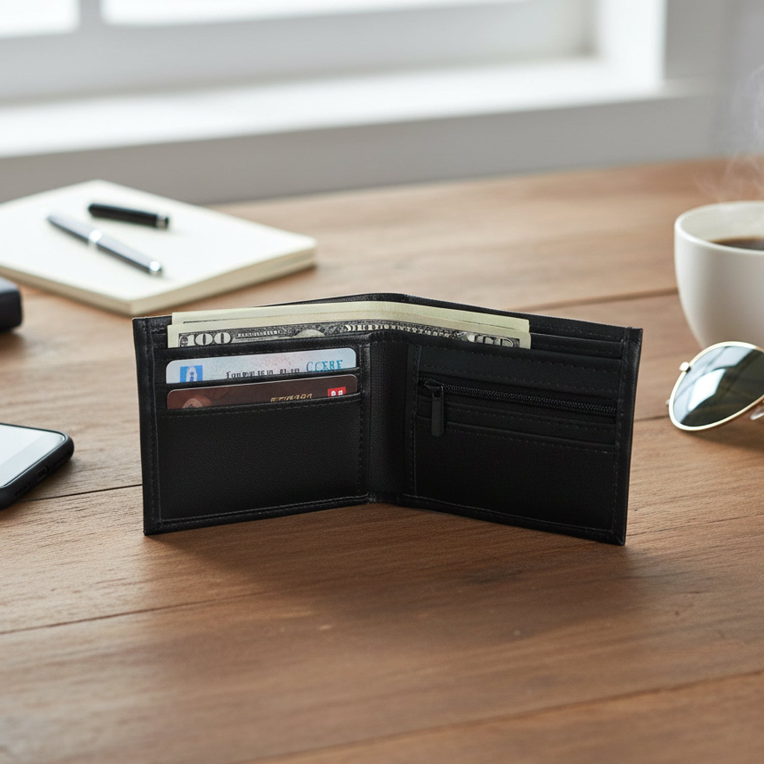 Classic Gents Bi-Fold Wallet (1 Pc)