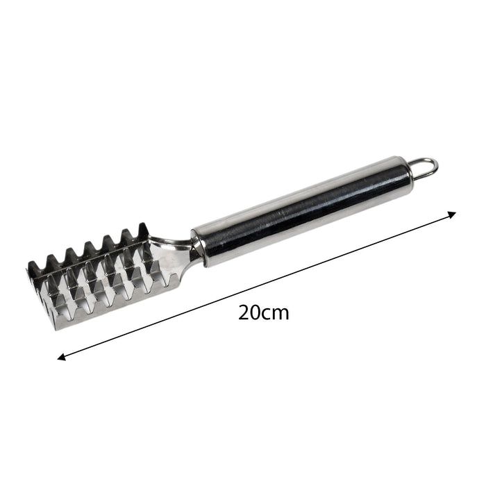 2194 Fish Scale Remover Scraper Stainless Steel Fish Cutting Tools Sawtooth Easily Remove Fish Scales-Cleaning Brush Scraper Kitchen Tool-