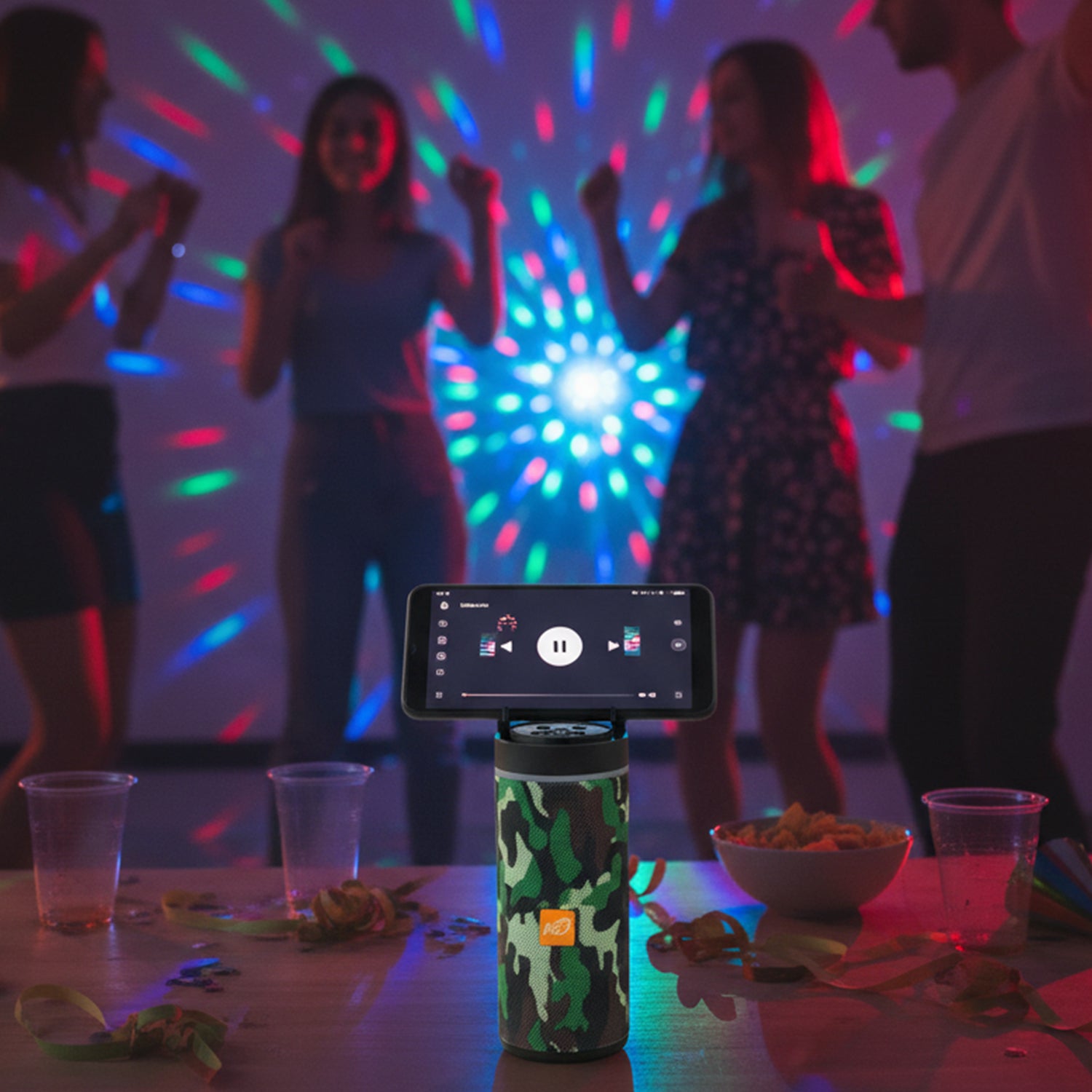 Portable Rechargeable Wireless Blootuth speaker (media player / Mix Color)