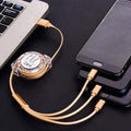 Retractable 3-in-1 Charging Cable – Universal Multi-Device | Gambit