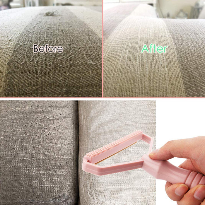 2in1 Portable Lint Remover for Home Use | Use for Removing Lint Dust in Furniture and Wool Clothes Sweater Carpet | Woolen Fabrics Brush Sticky Lint Roller with Long Handle (1 Pc)