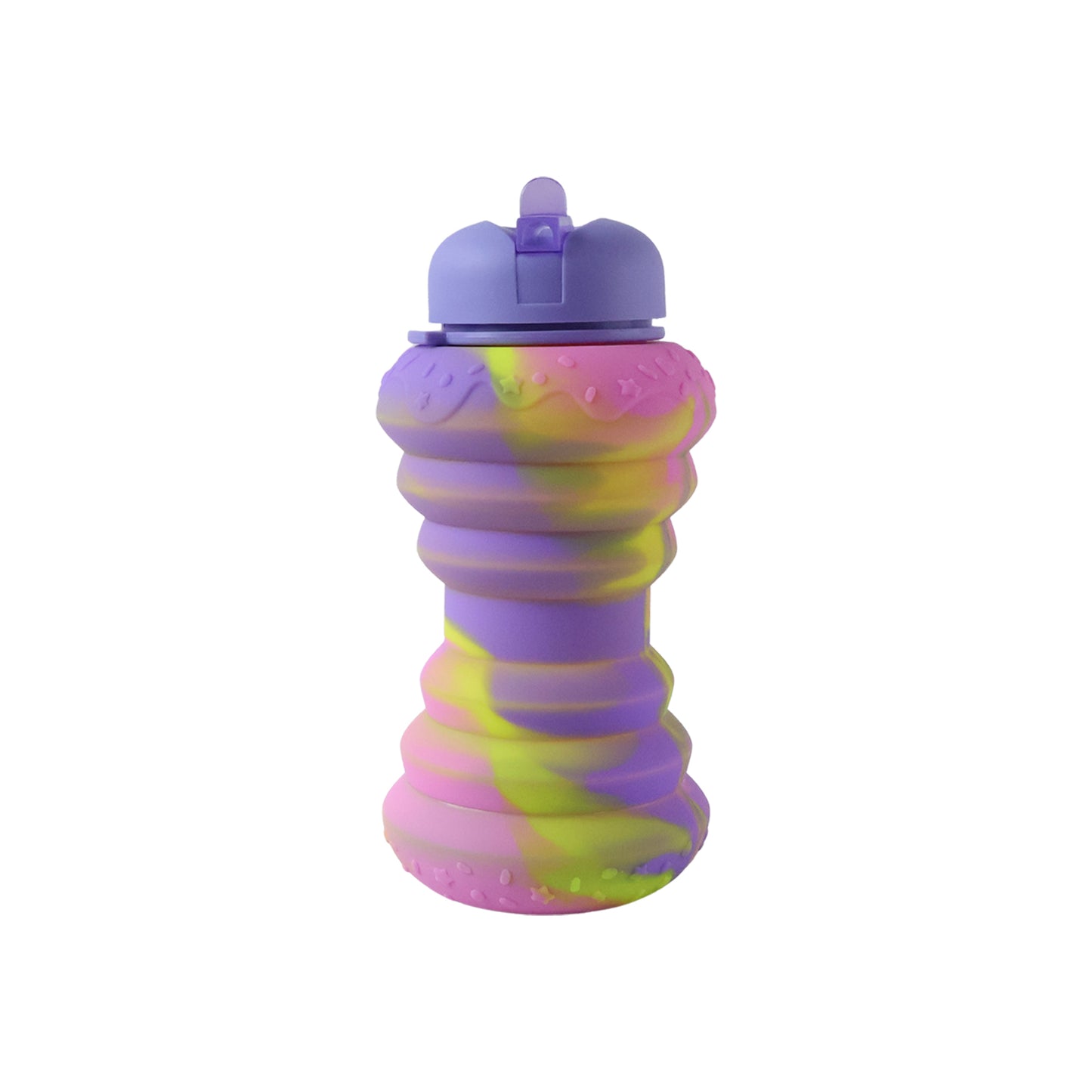 Foldable Silicone Bottle with flip cap lid