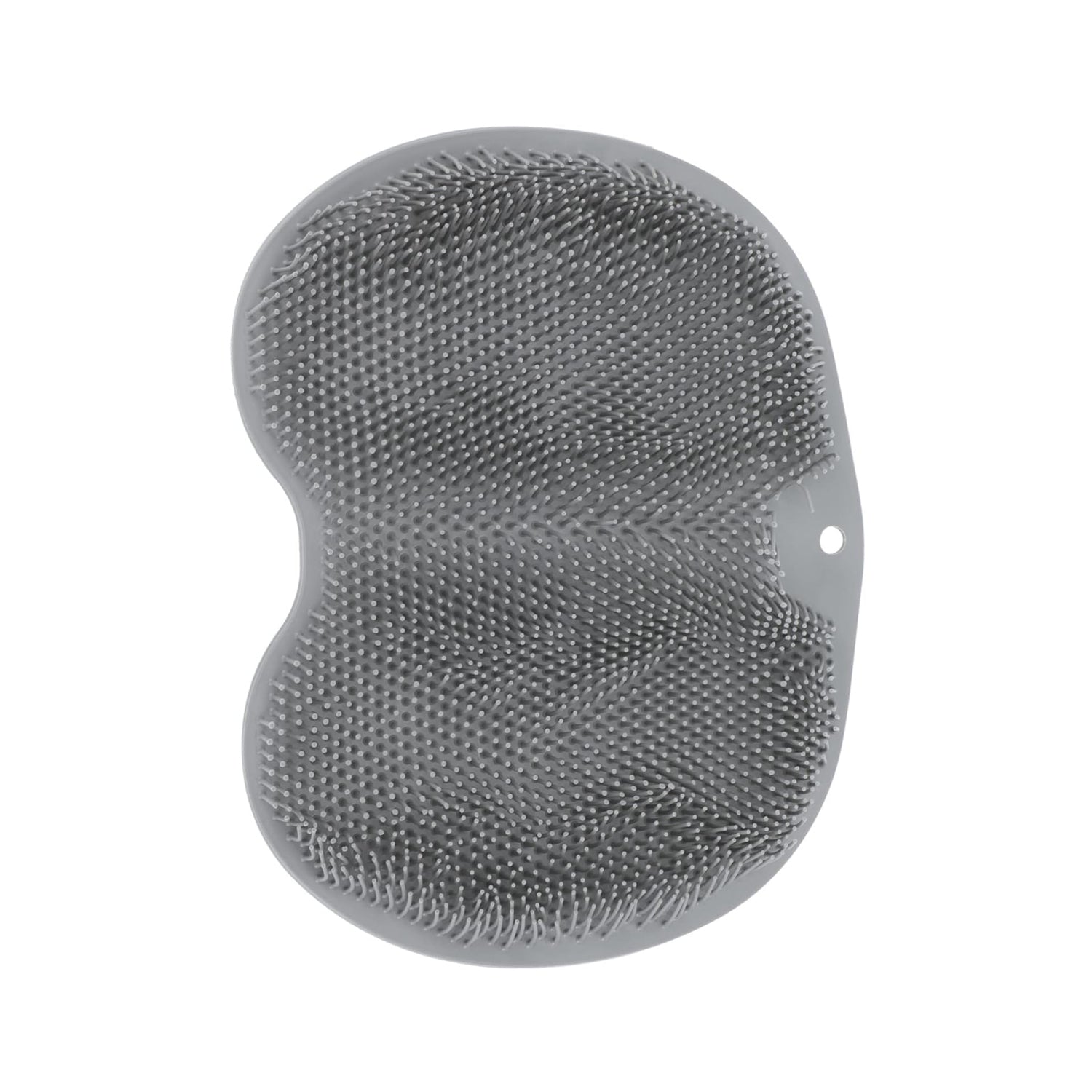 Textured silicone foot scrubber mat for shower
