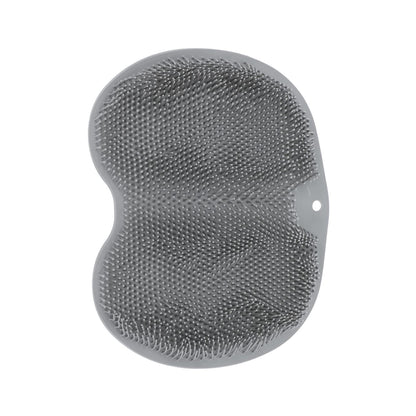 Textured silicone foot scrubber mat for shower