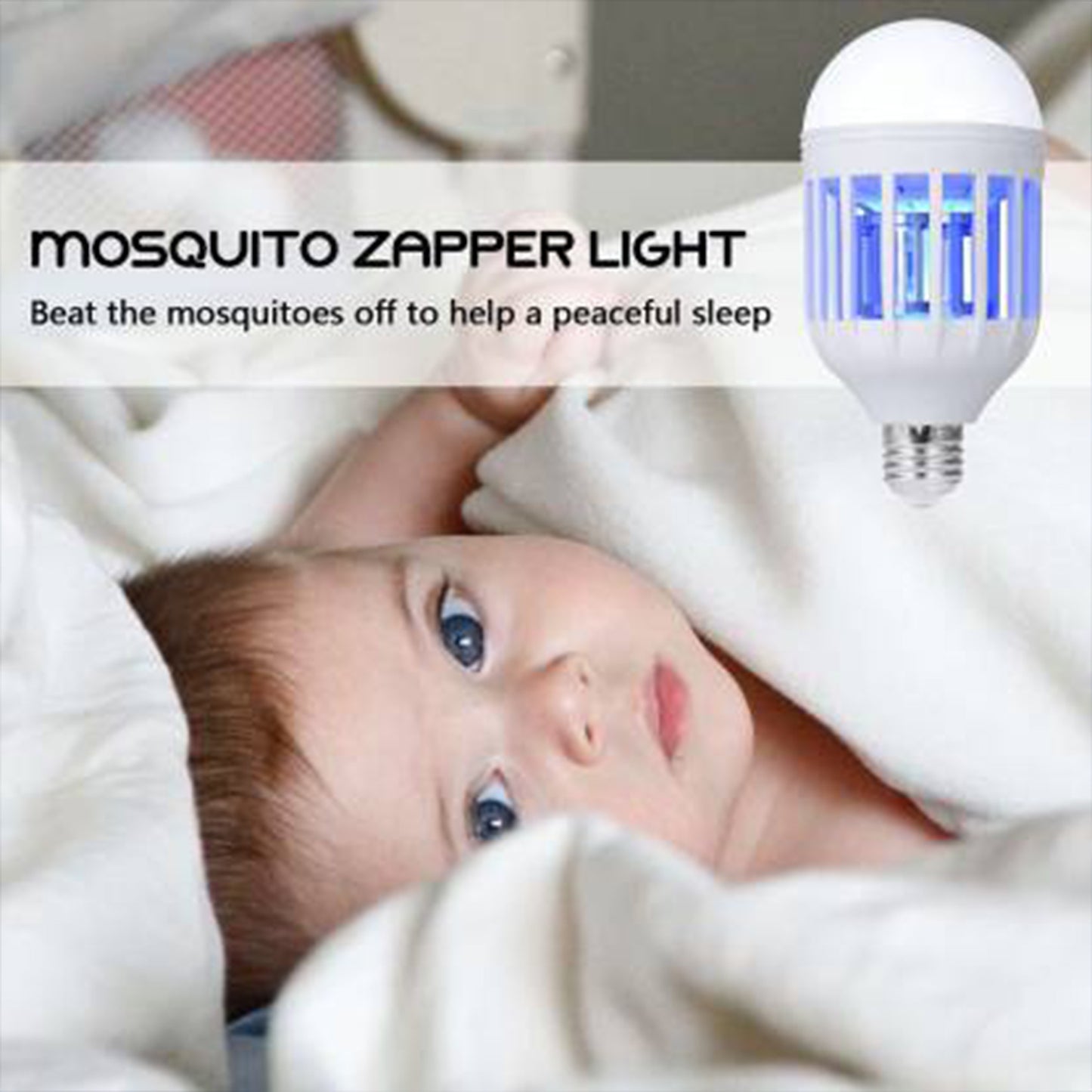 15W  Mosquito Killer Lamp E27 Summer Moths Flying Insects Led Zapper Mosquito Killer Lamp Light Bulb Household