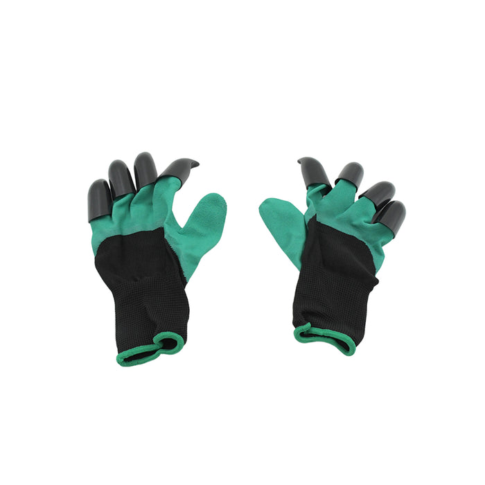 Heavy Duty Garden Gloves with Claws (Washable): 1 Pair (Mix Color)