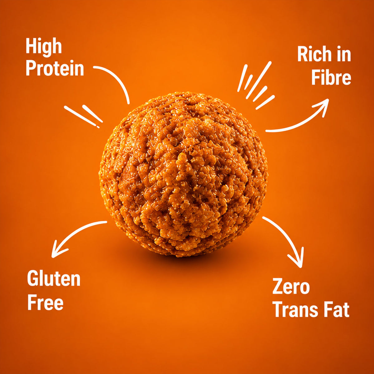 Peri Peri Soya Mini Premium High Protein Spicy Roasted Crunchy Soya Bites (120g)