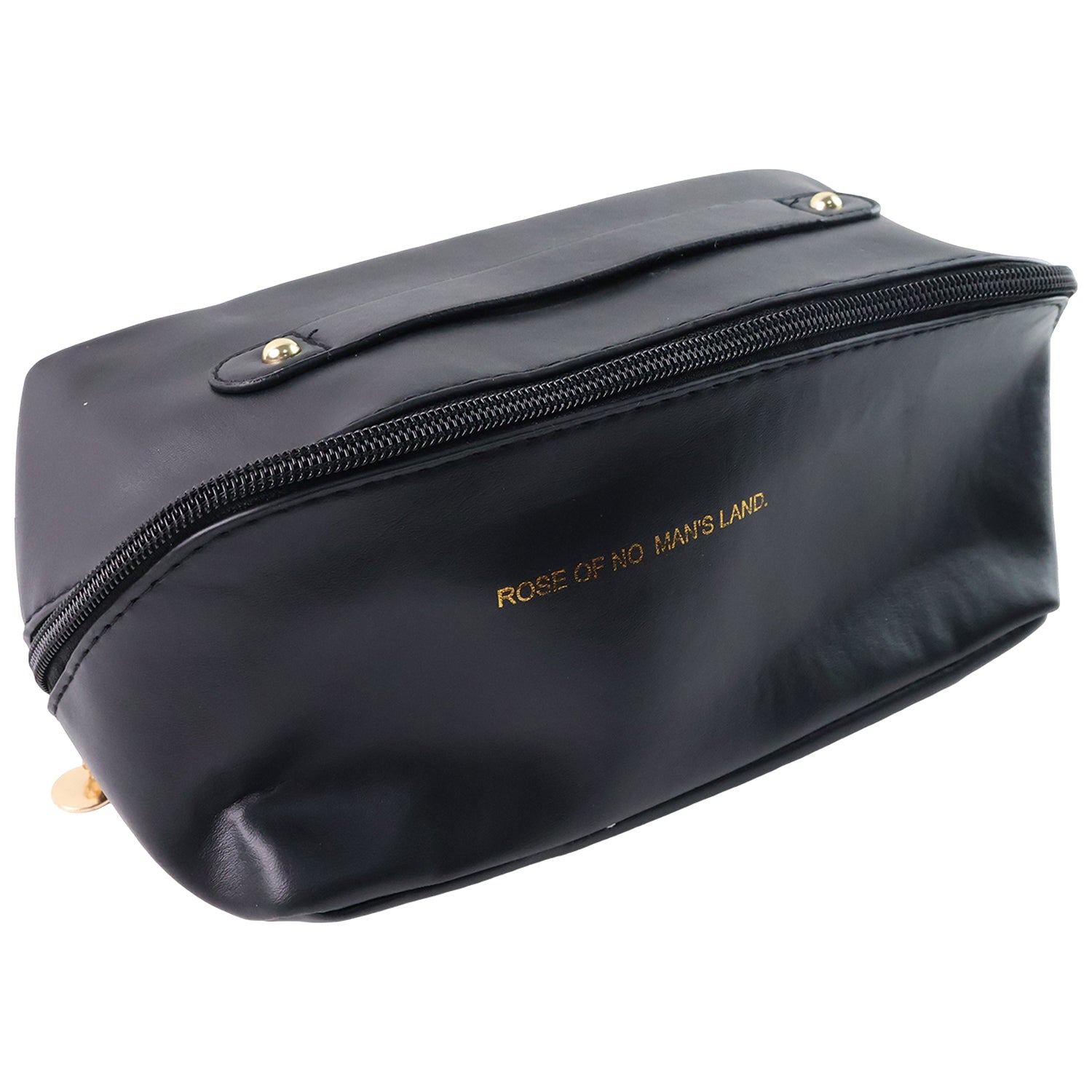 Multi-use black vanity organizer pouch for travel