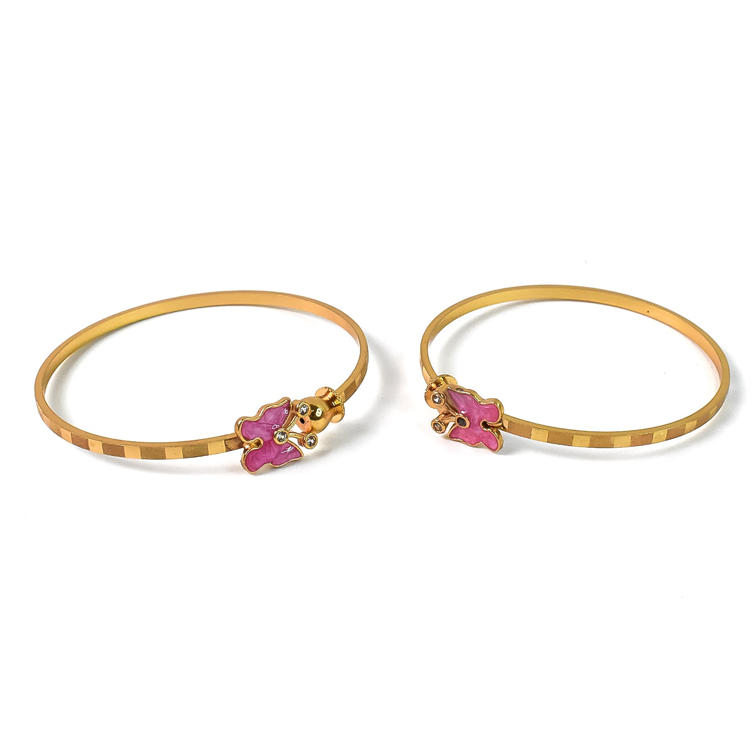 Classic Golden Bangles (1 Pair)
