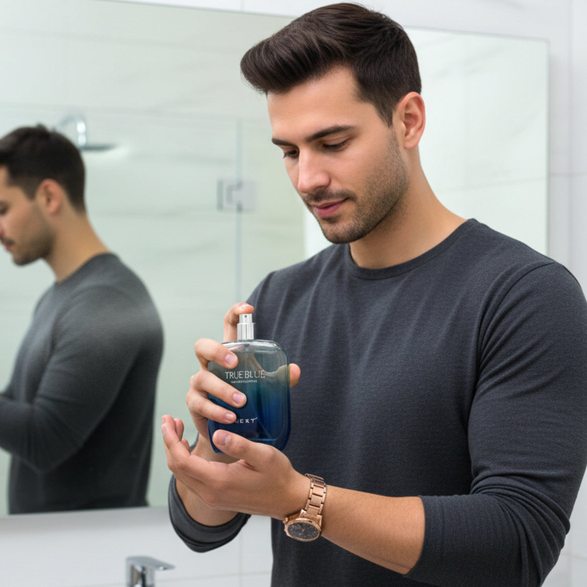 Men's Long Lasting Aquatic Perfume 100ml - Image 3