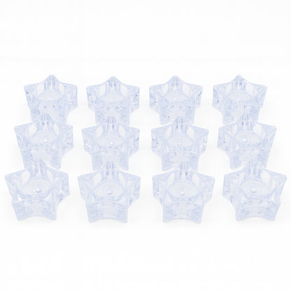 Set of 12 LED Crystal-Effect Flameless Smokeless Candles