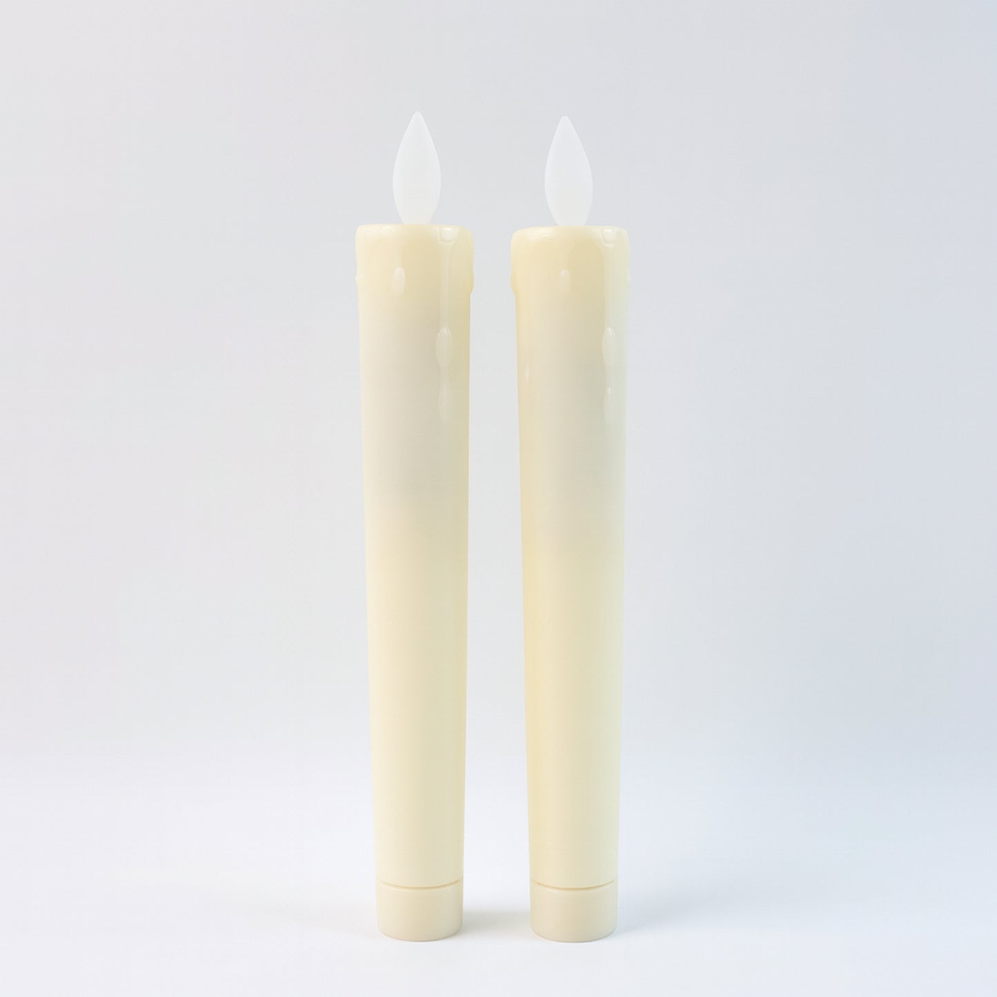 Set of 2 LED Flameless Taper Candles