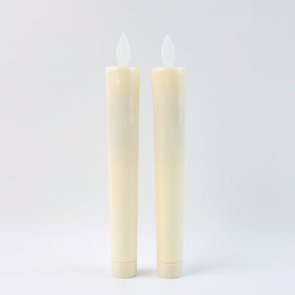Set of 2 LED Flameless Taper Candles