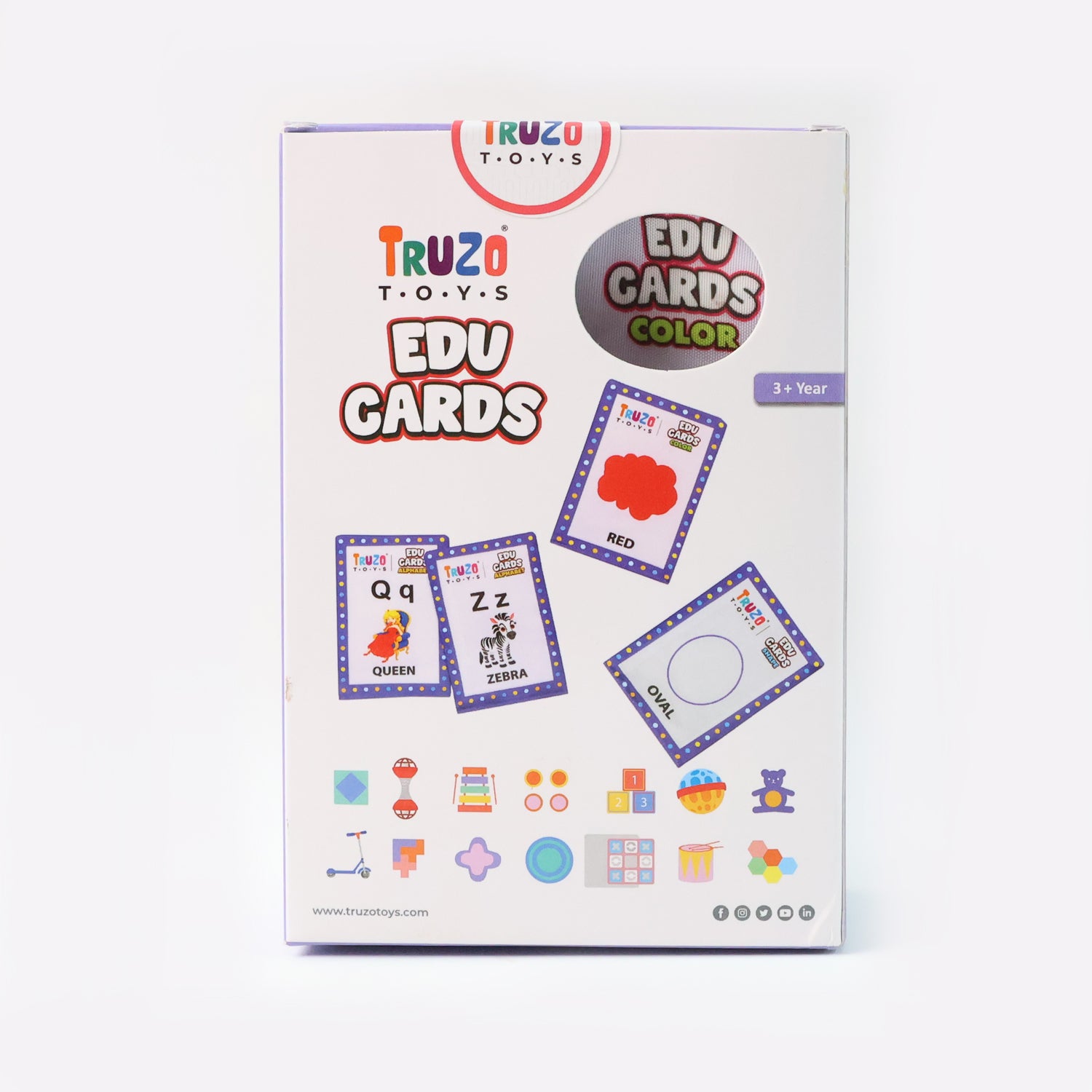 Truzo Toys Edu Cards – Colour Learning Flashcards for Kids (3+ Years)