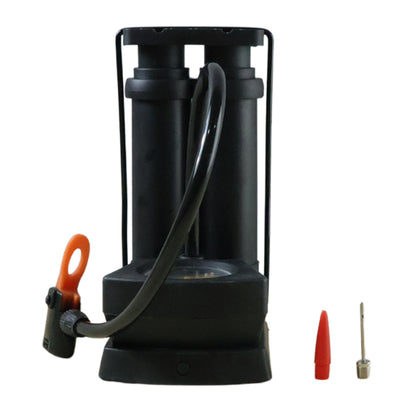Pump air inflator base and pedal