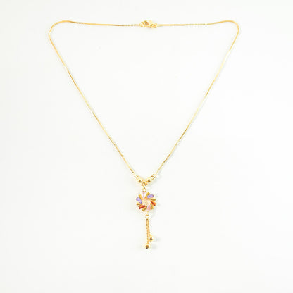 Trendy Multicolor Crystal Pendant Necklace for Women