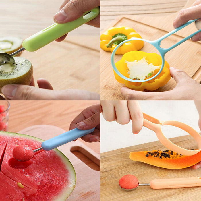 2 in 1 Kitchen Tool - Soft Fruit Peeler and Baller - Avocado, Papaya, Watermelon, Honey Dew - Kitchen Gadget Tool (1 Pc)