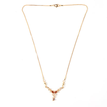 Elegant Butterfly Design Gold-Plated Pendant Necklace for Women