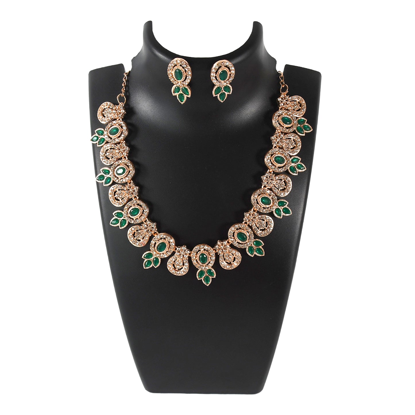 Elegant Green Necklace Set