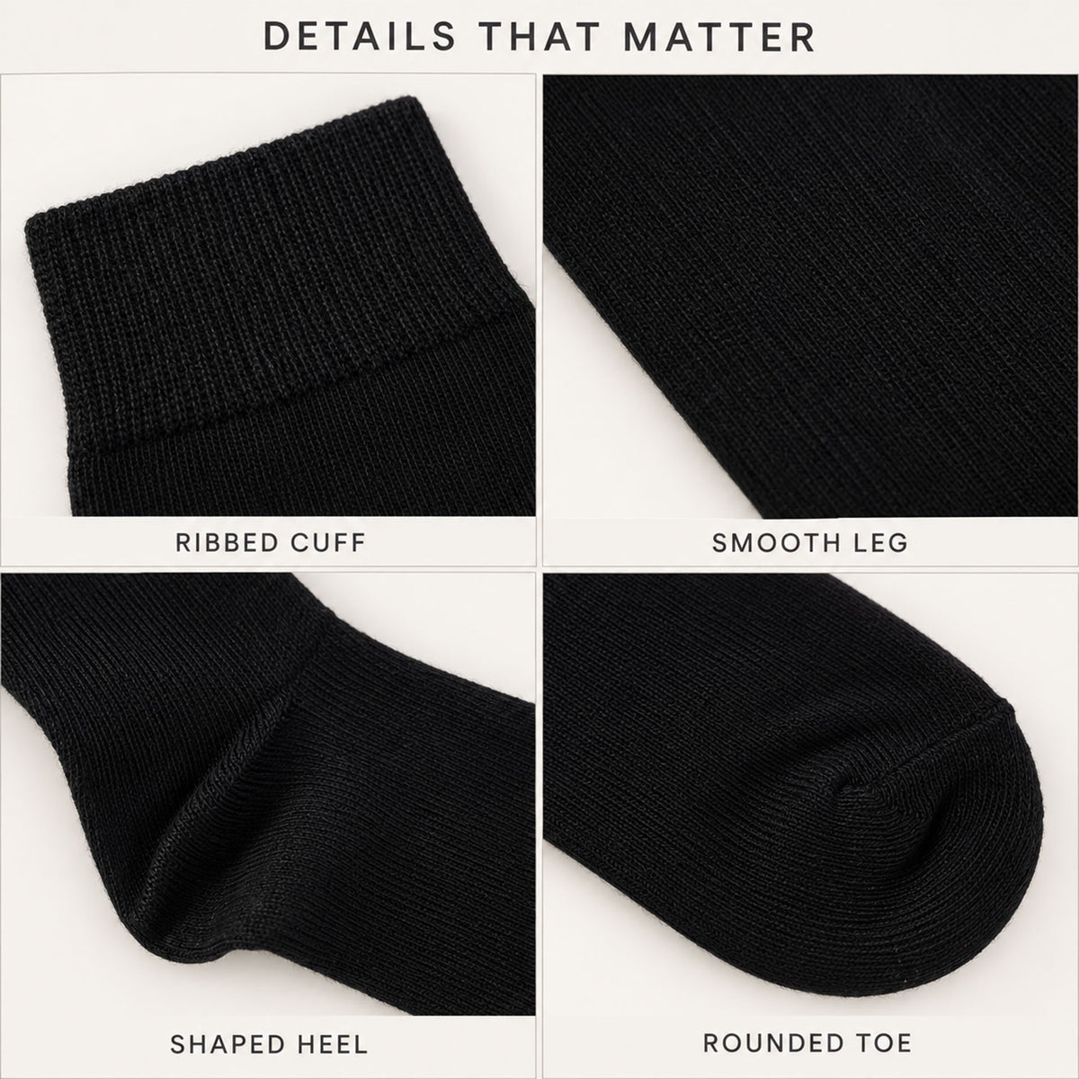 Long Soft Stretchable Over Knee Socks for Everyday Casual Wear and Style (2 Pair)