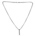 Slim Bar Pendant Necklace in Stainless Steel